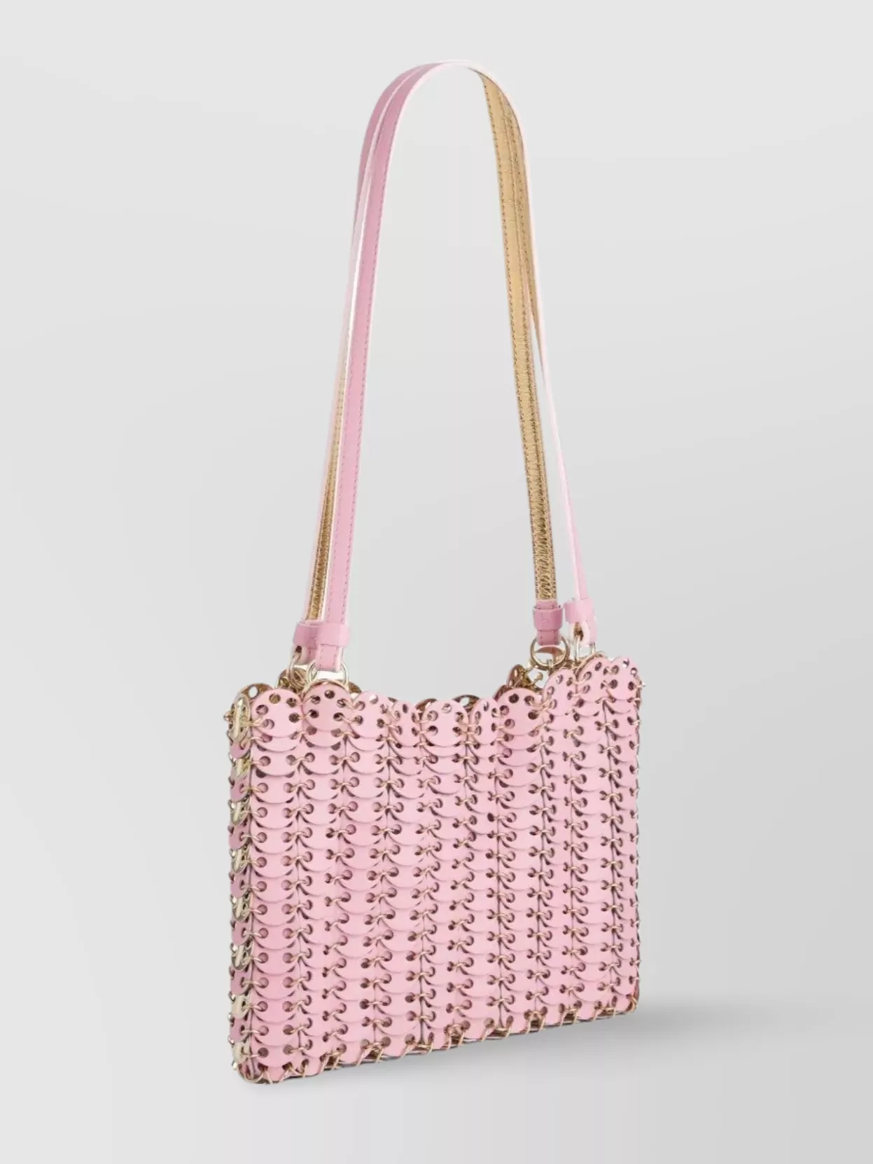 Rabanne Main Bag With Disc Detail And Metal Accents