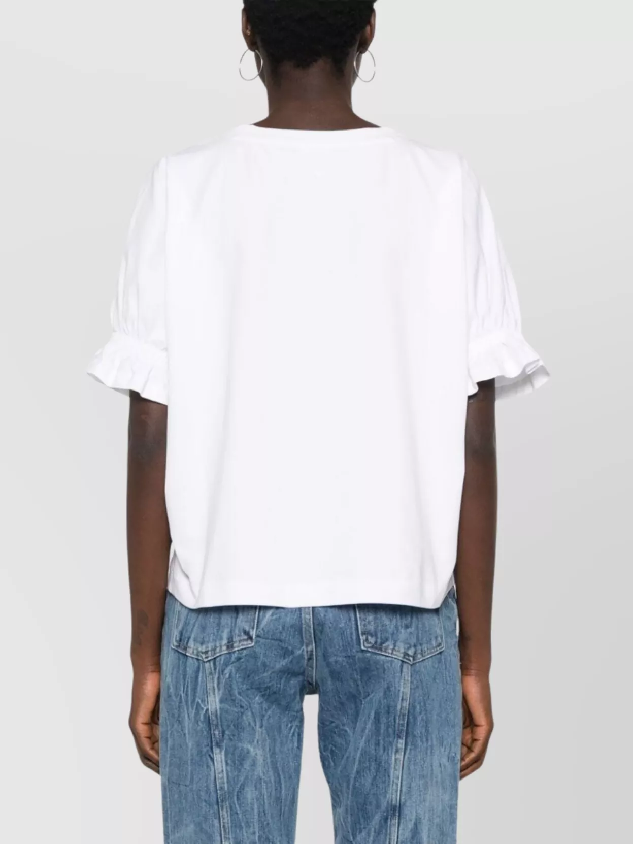 Emporio Armani Logo Cotton Drop Shoulder Shirt
