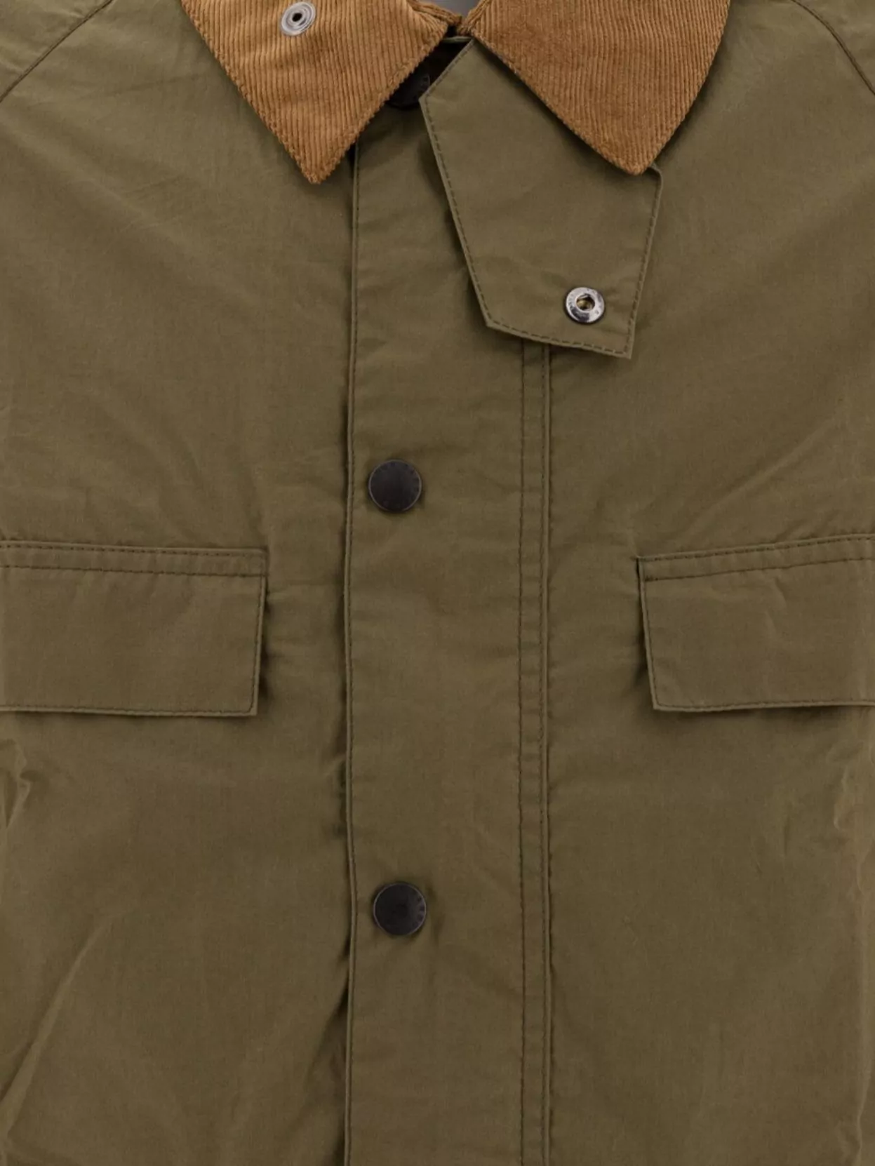 Shop Barbour Long Sleeve Front Pocket Contrast Collar Jacket