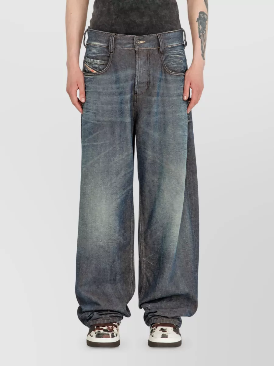 Diesel Denim Loose-Fit Wide-Leg Jeans