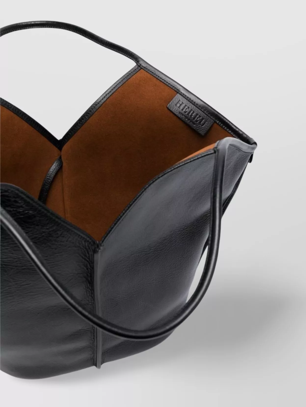 Hereu Leather Cutout Tote Bag