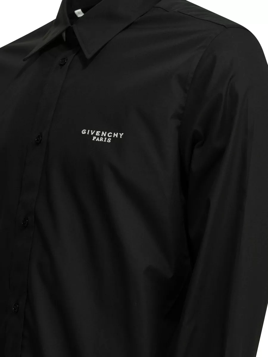 Givenchy Embroidered Cotton Poplin Shirt