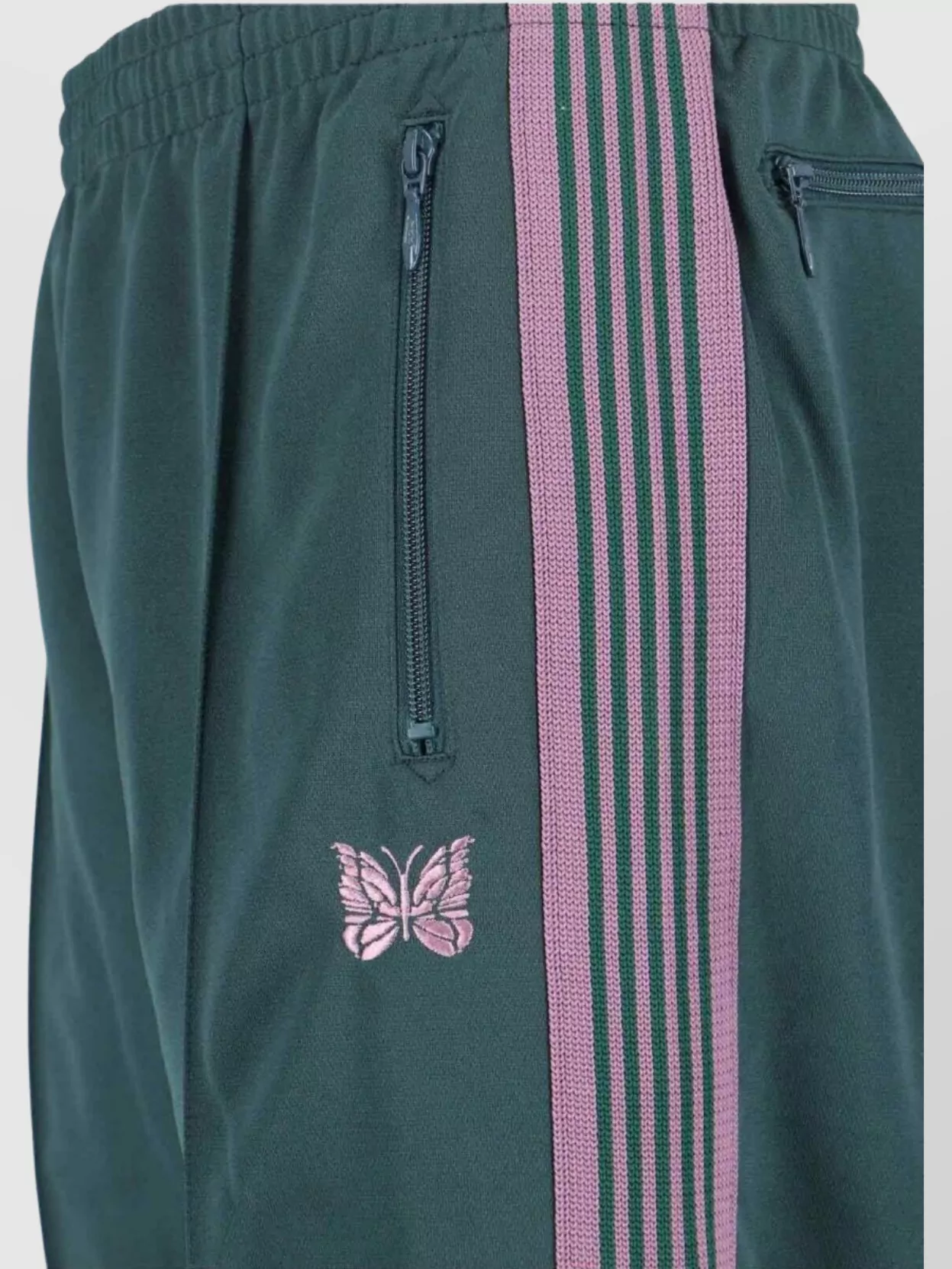 Needles Straight Trousers With Elastic Waistband And Pocket