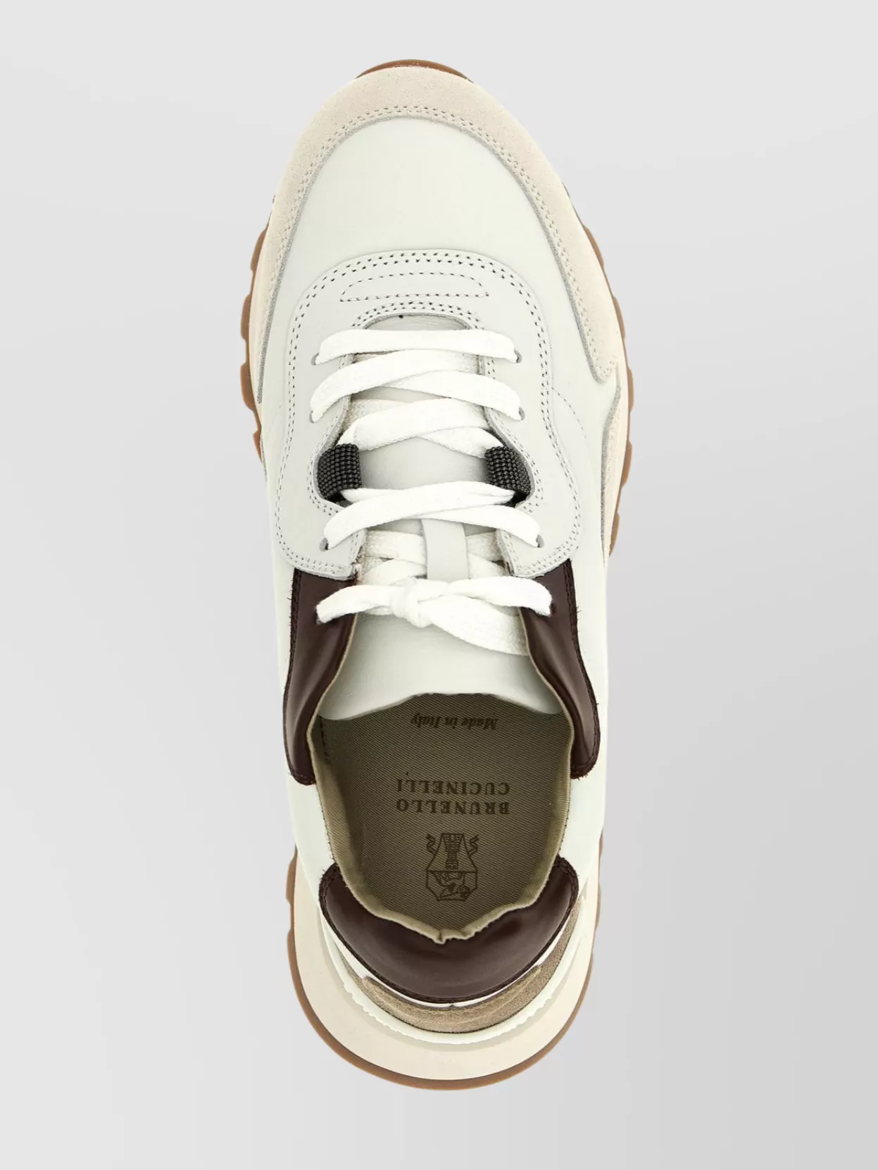 Brunello Cucinelli Panelled Rubber Sole Sneakers