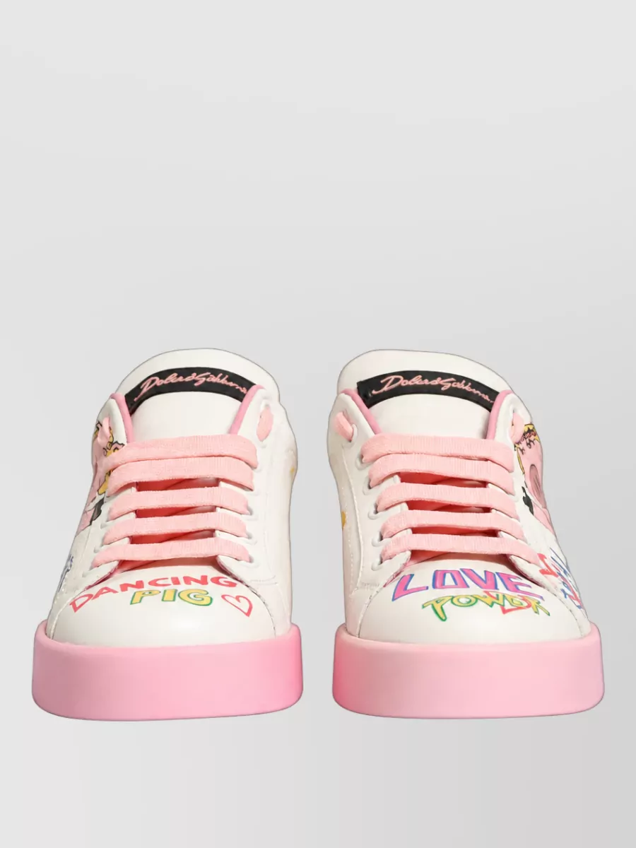 Dolce&Gabbana Leather Low-Top Sneakers