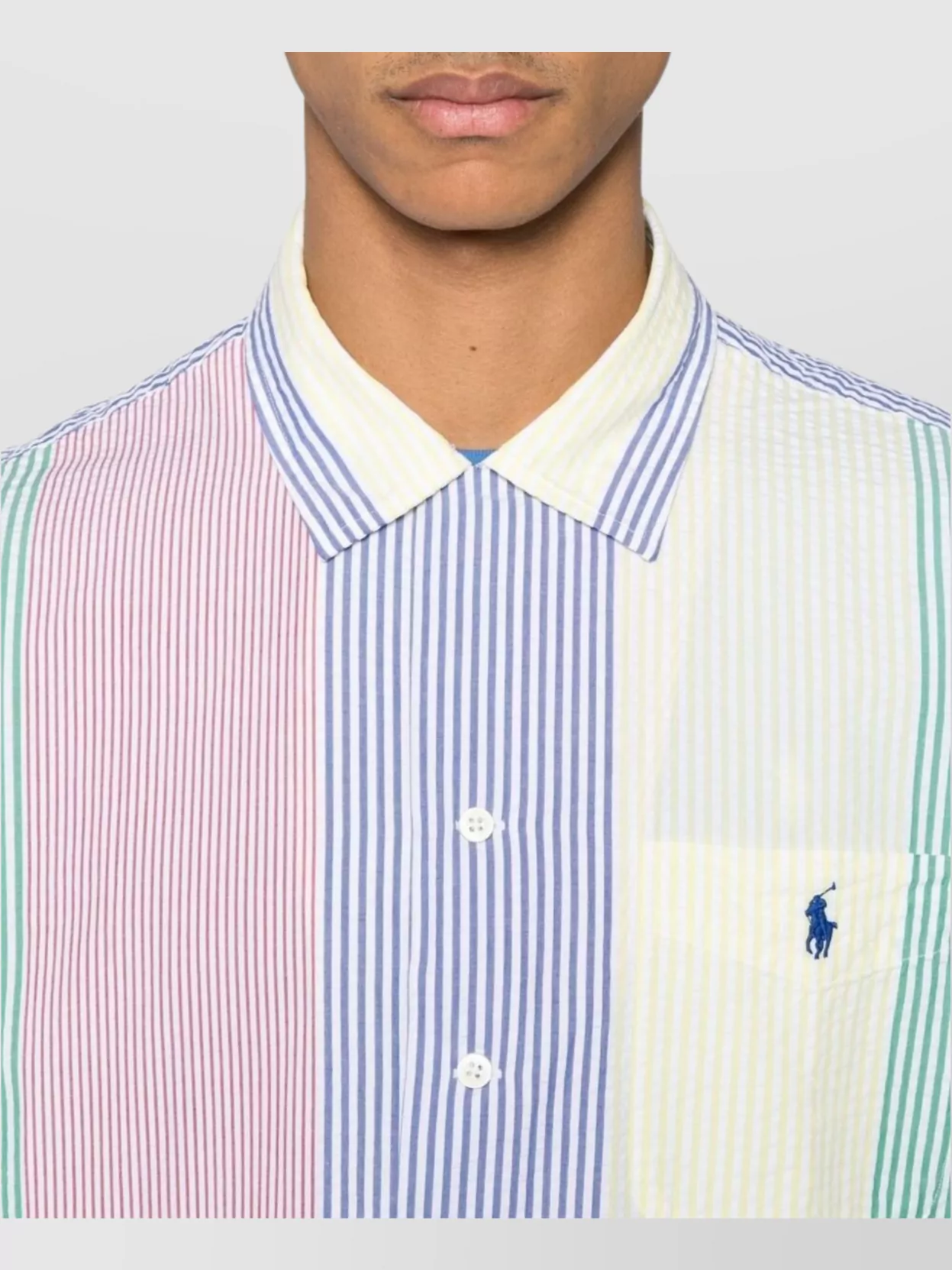 Ralph Lauren Logo Striped Short Sleeve Shirt