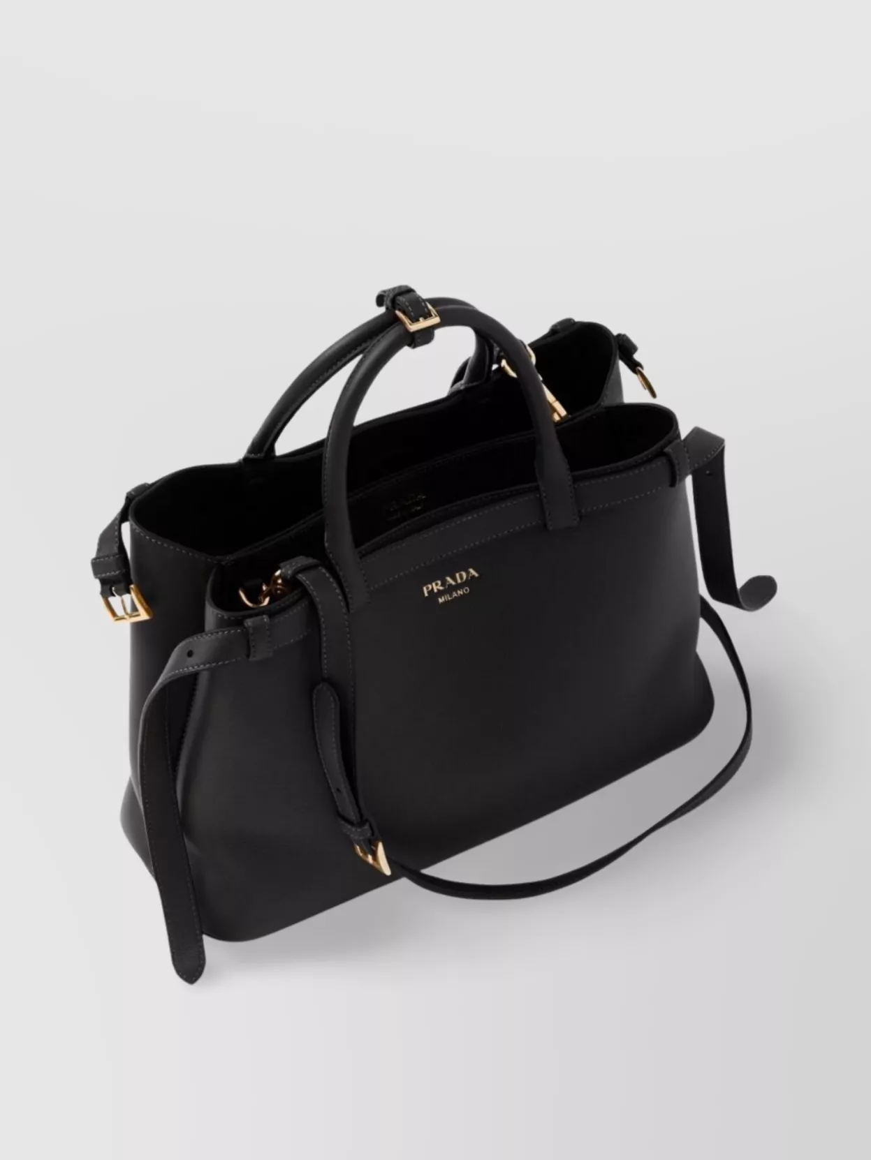 Prada Medium Buckle Shoulder Bag