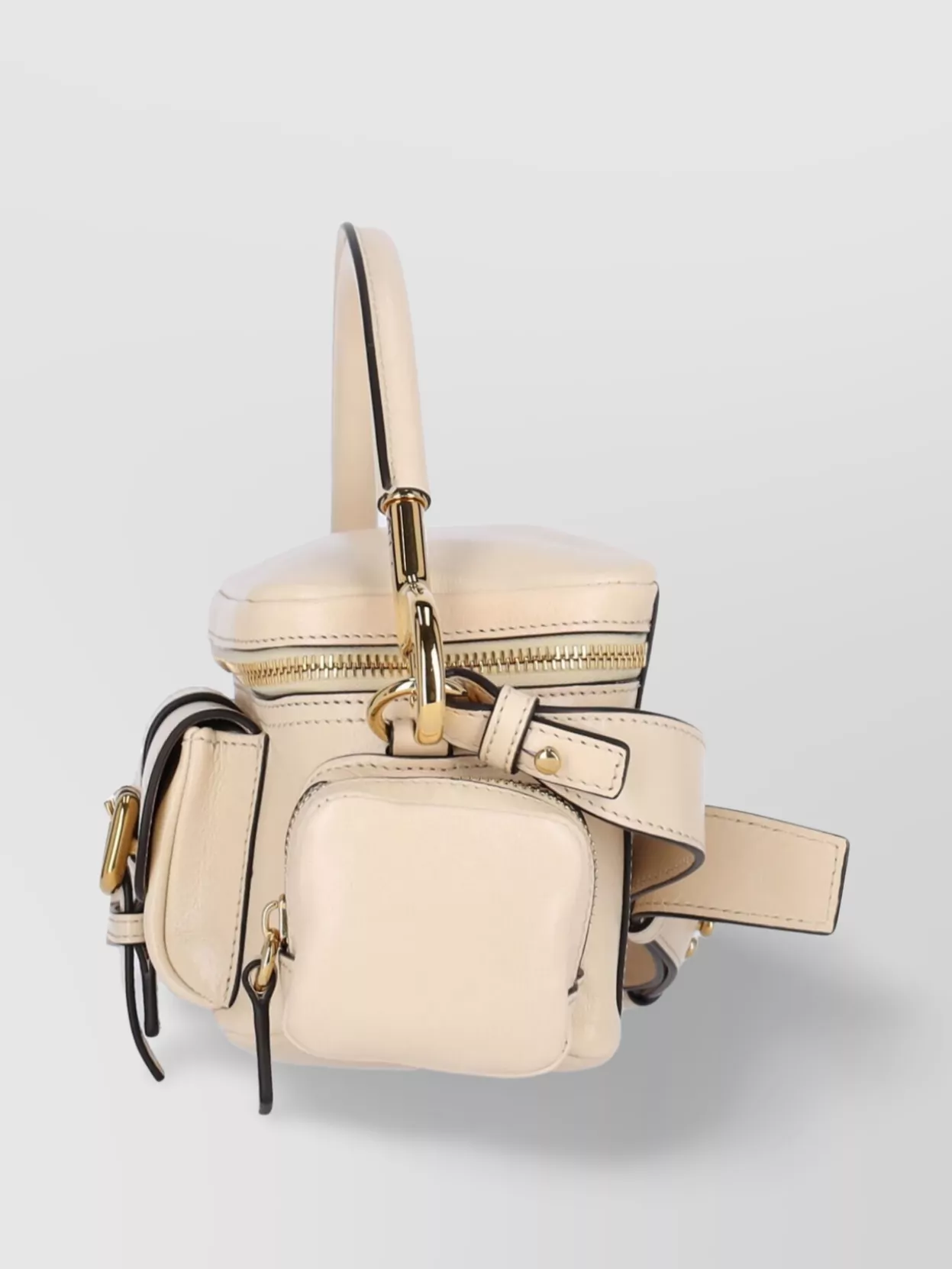 Chloé Handle Front Side Adjustable Strap In Pink