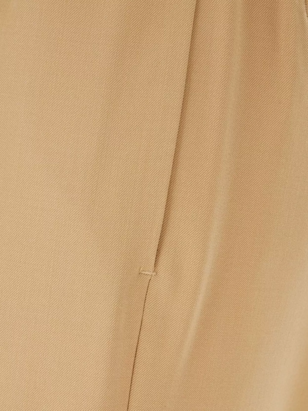 Weekend Max Mara Beige Stretch Polyester Blend Pants In Neutrals