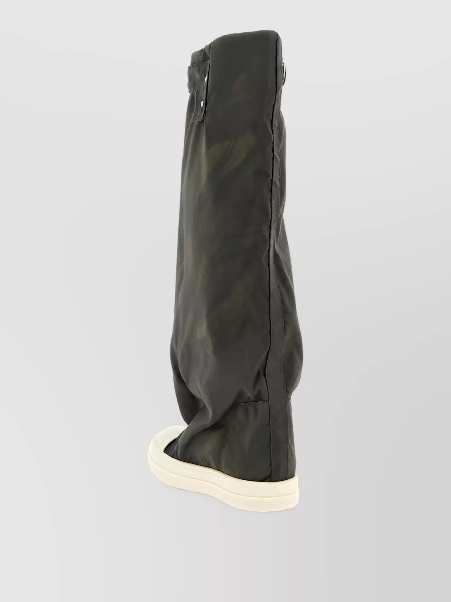 Rick Owens Drkshdw Nylon Draped High-Leg Hi-Top Sneakers