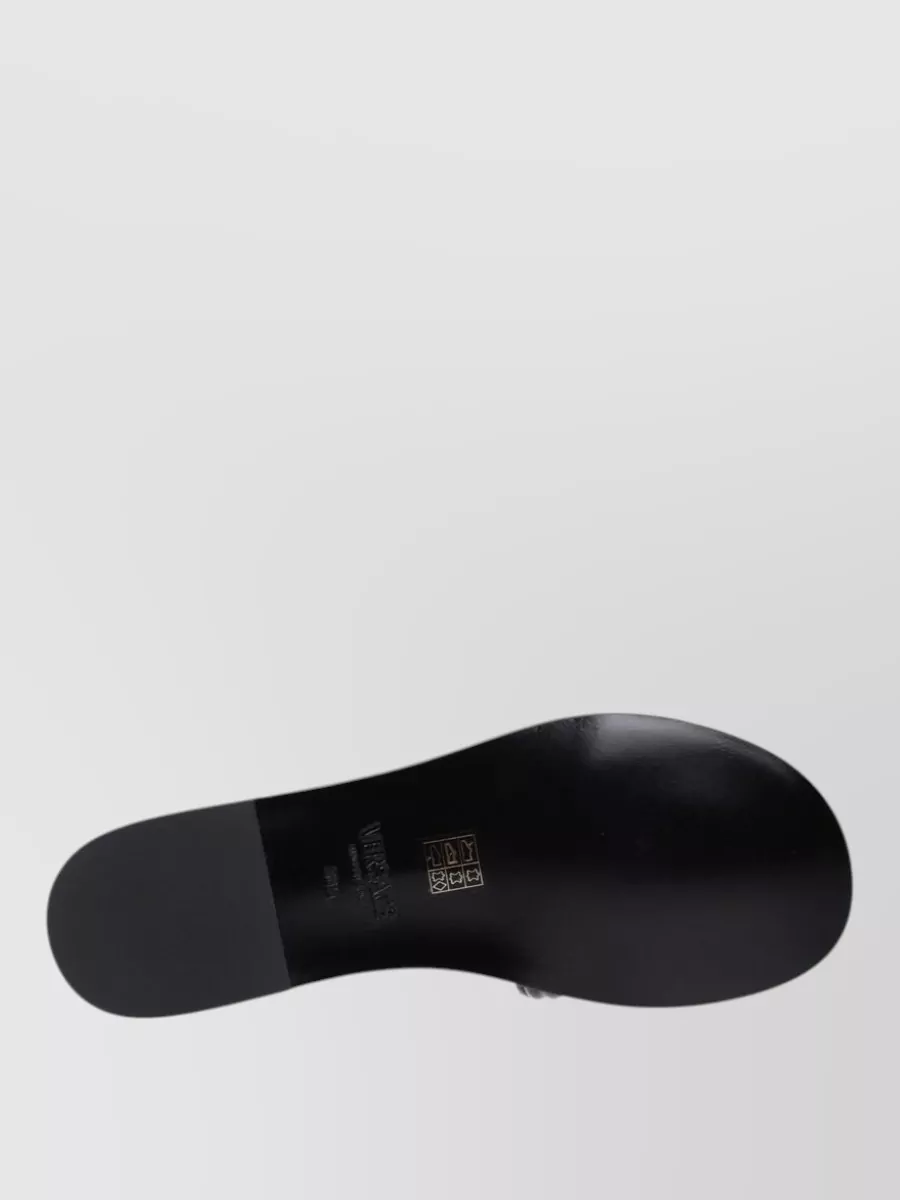Versace Patent Leather Slide Sandals