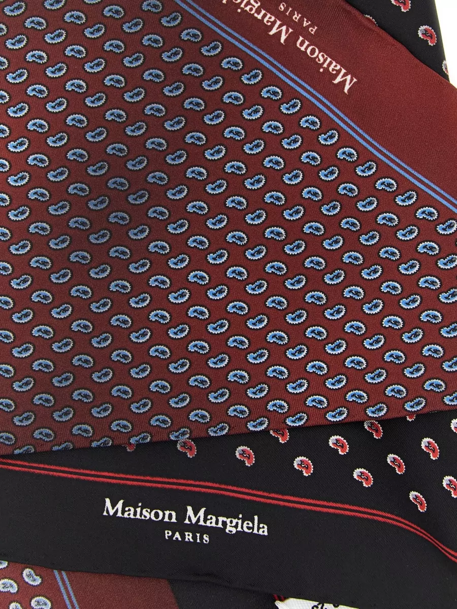 Maison Margiela Silk Paisley Double-Sided Scarf