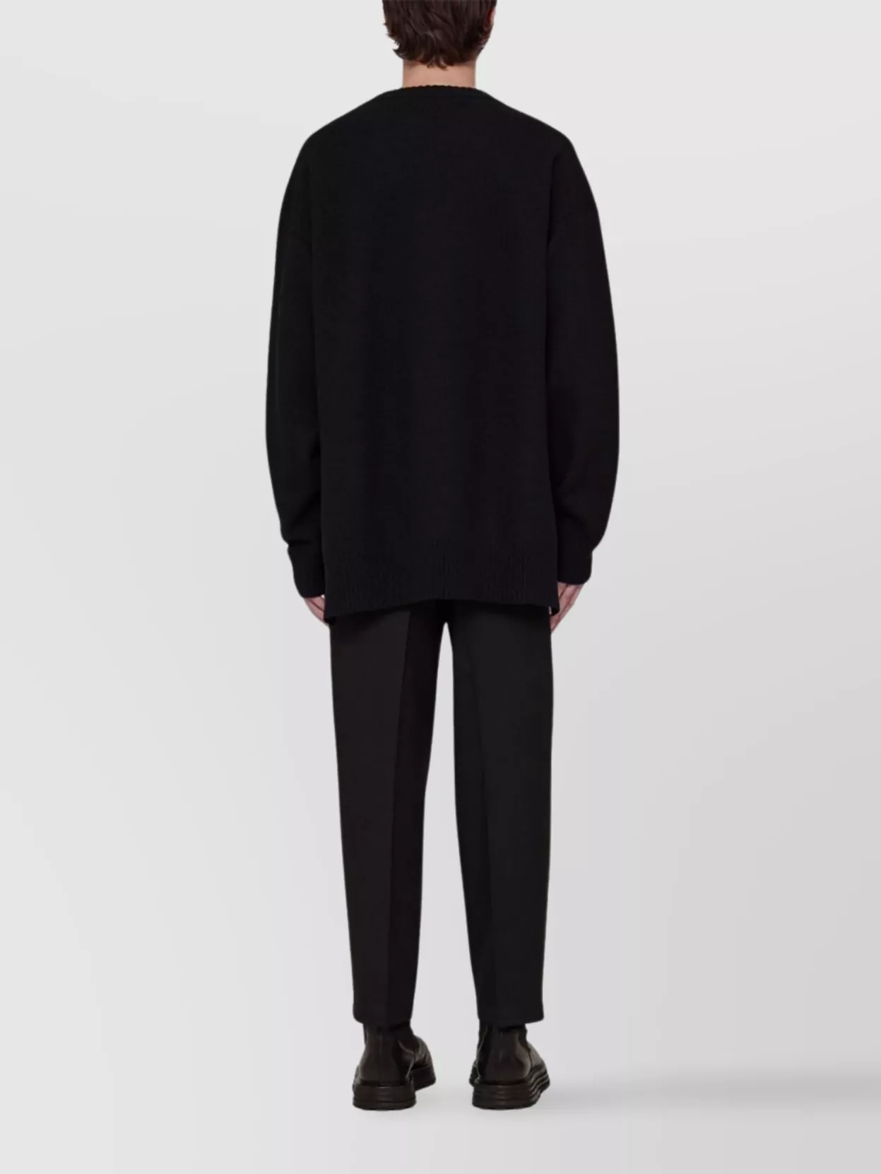 Jil Sander Tailored Wide-Leg Trousers Logo