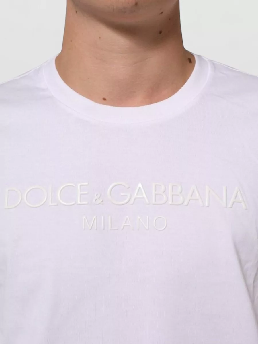 Dolce&Gabbana Cotton Logo-Print Crew-Neck Short-Sleeve T-Shirt