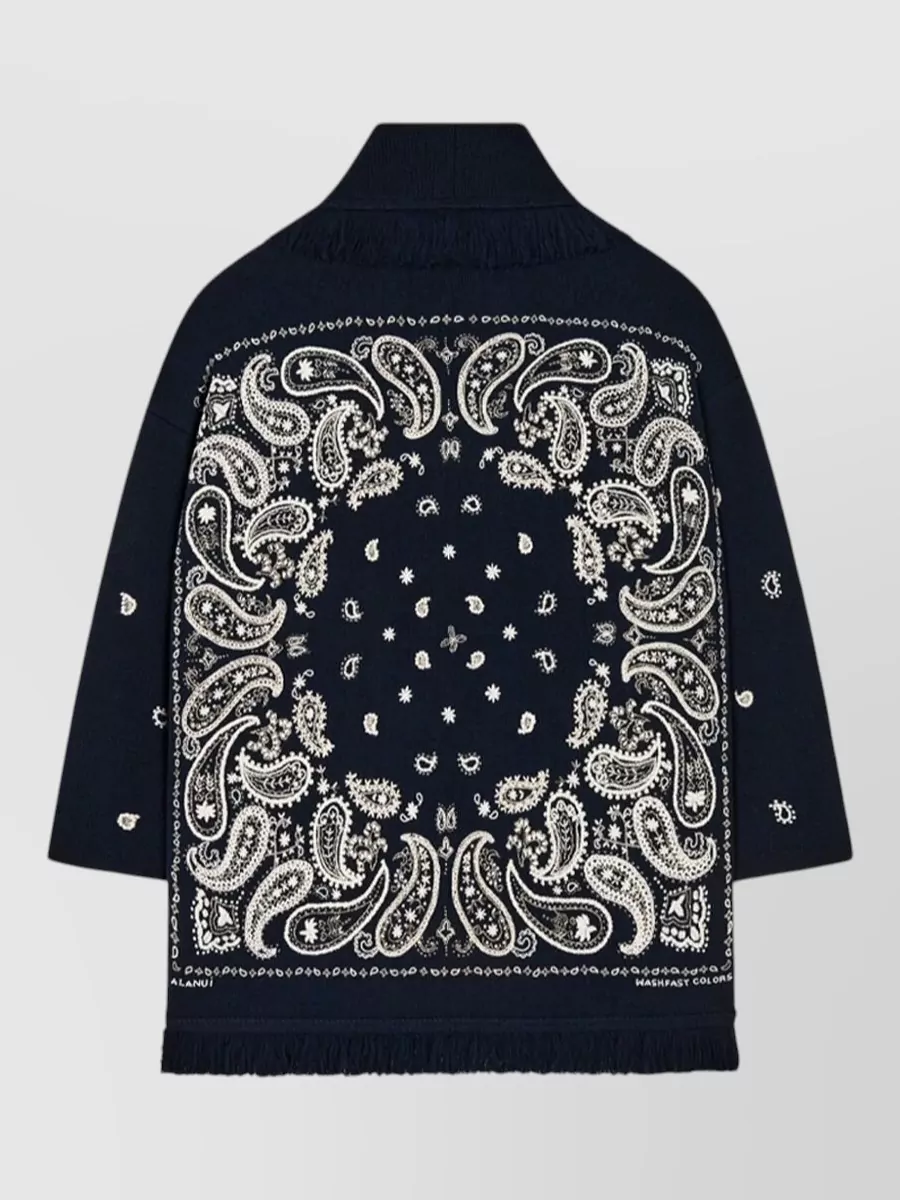 Alanui Cashmere Fringed Belted Cardigan