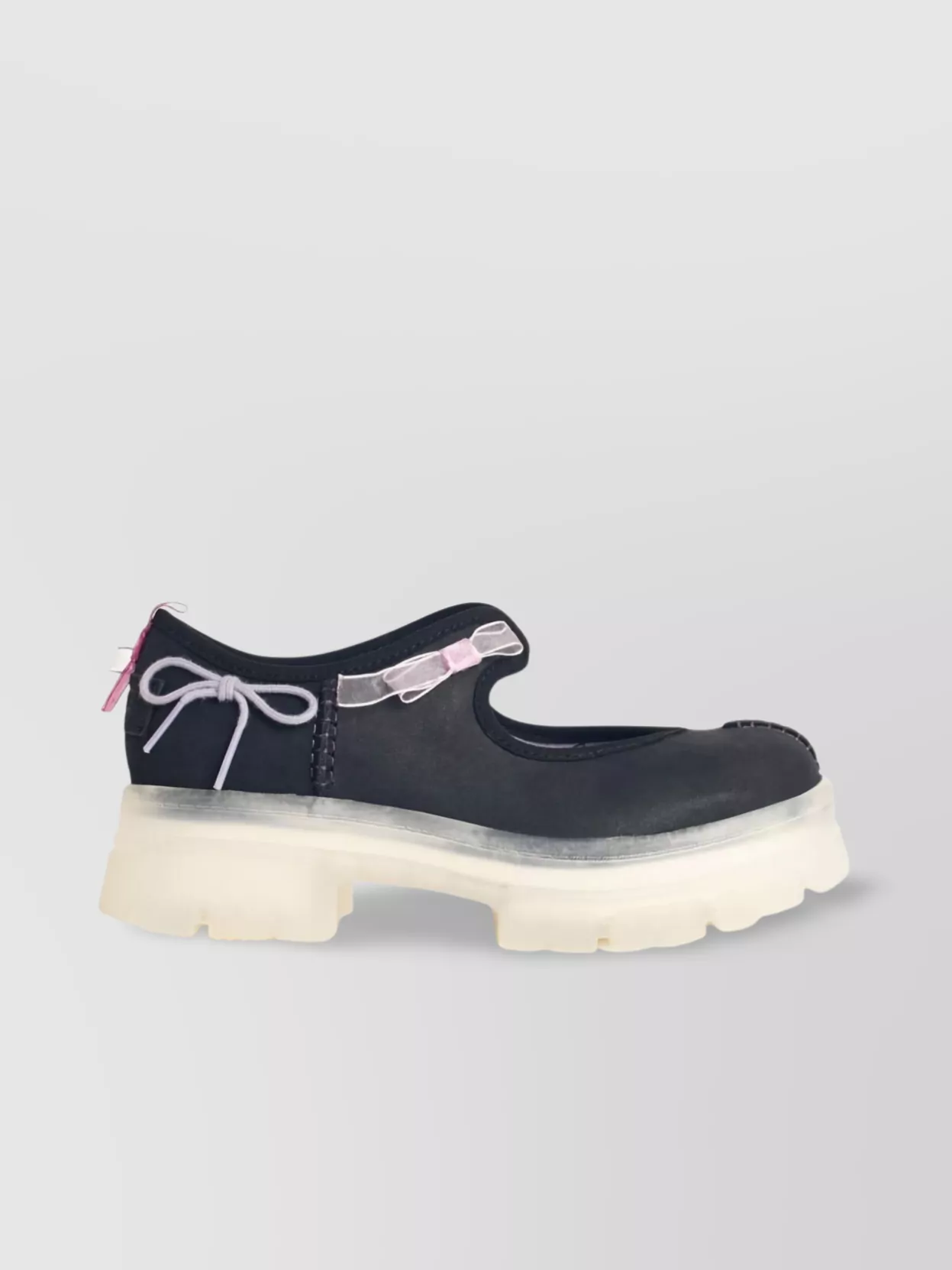 Ugg Bow-Embellished Mary Jane Lace-Up Shoes