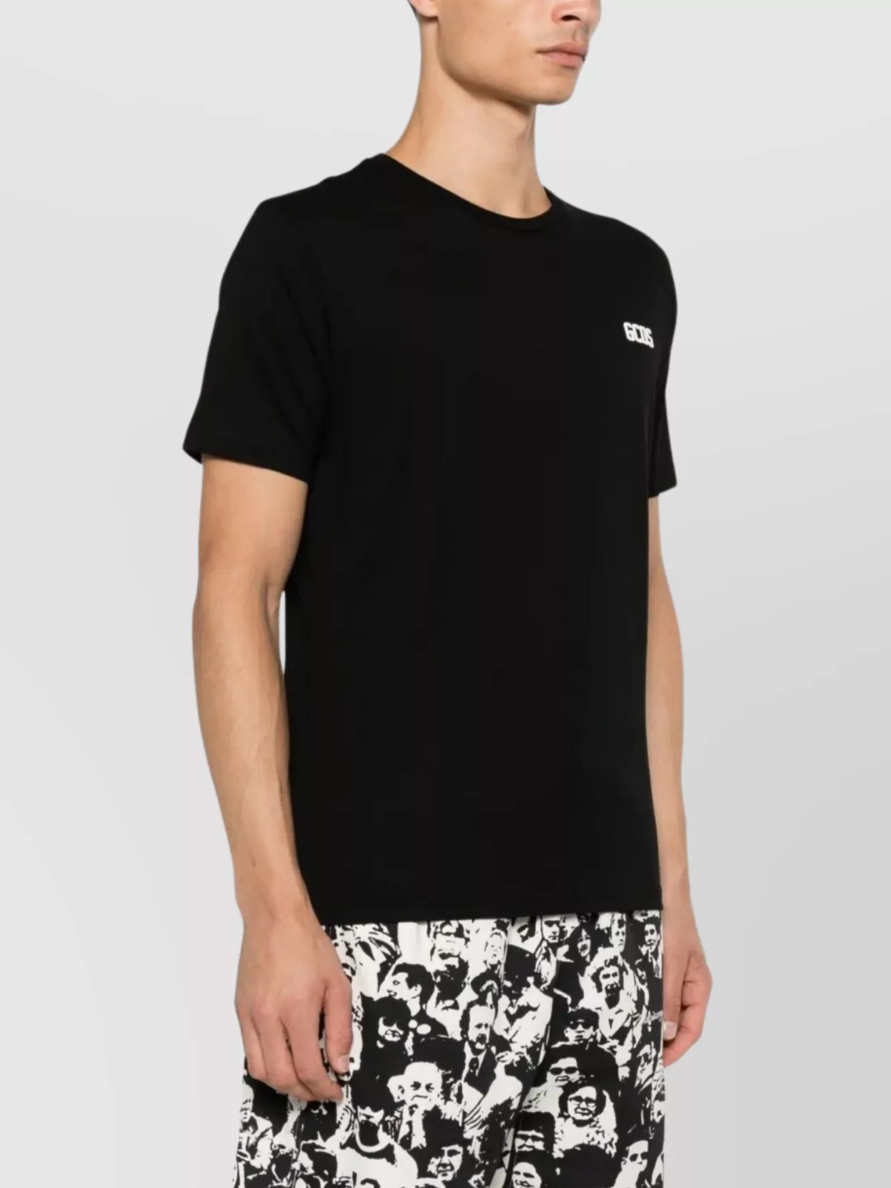Gcds Straight Hem Crewneck Cotton T-Shirt