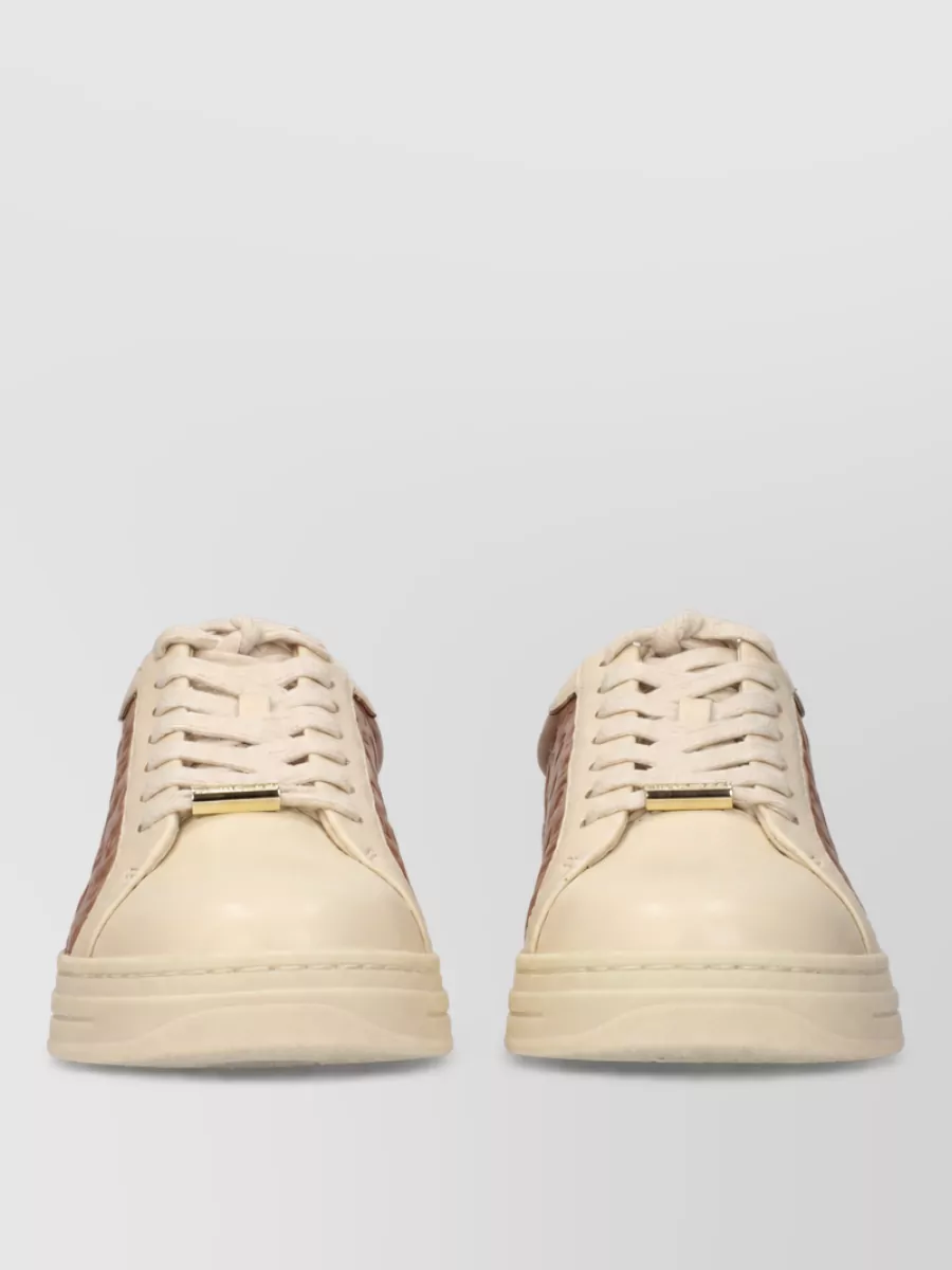 Jimmy Choo leather lace-up sneakers