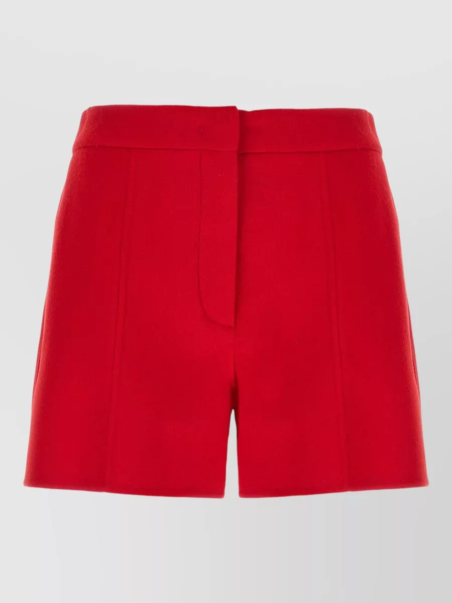 Sportmax virgin wool low-rise cropped shorts
