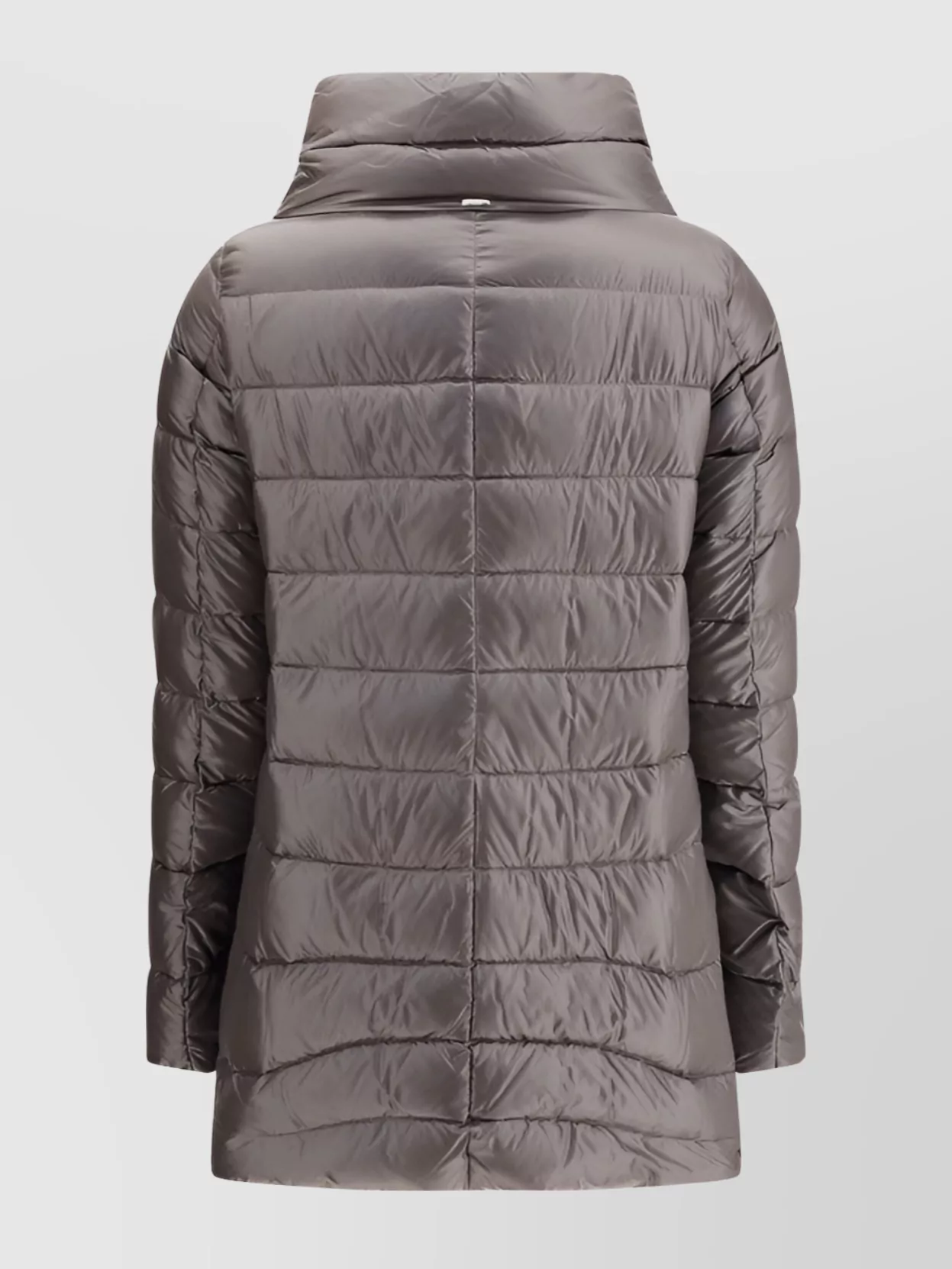 Herno Long Quilted Down Jacket With High Collar