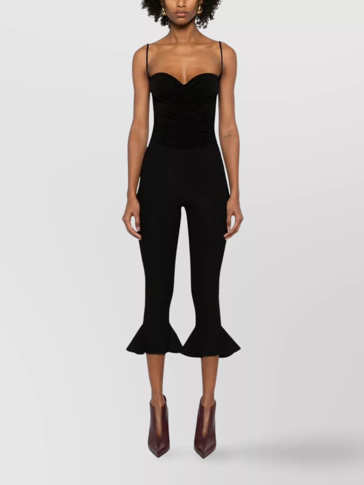 Norma Kamali Strapless Ruffled Bodice Lingerie