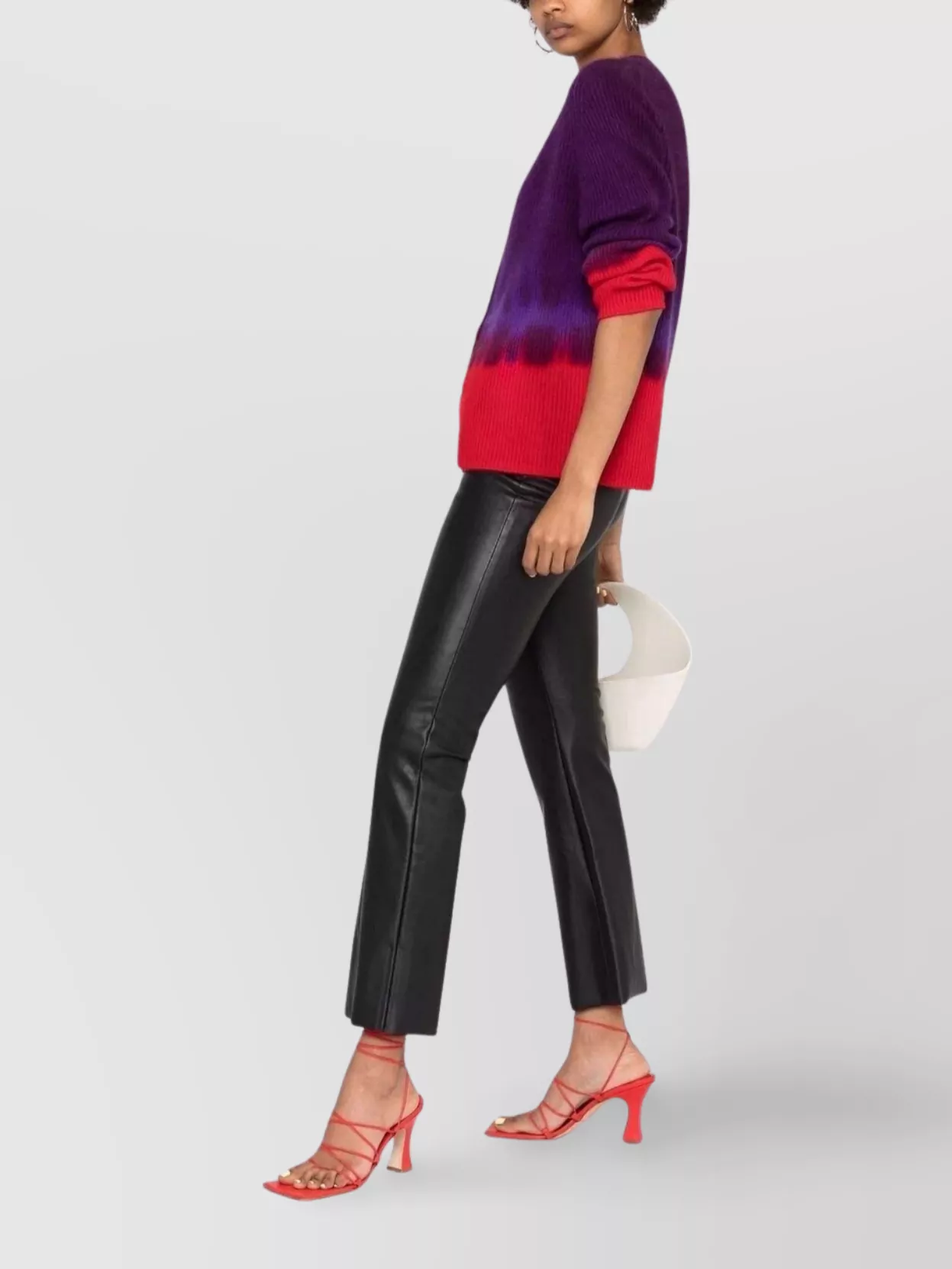 Wolford Jenna Leather Flared High Waist Trousers