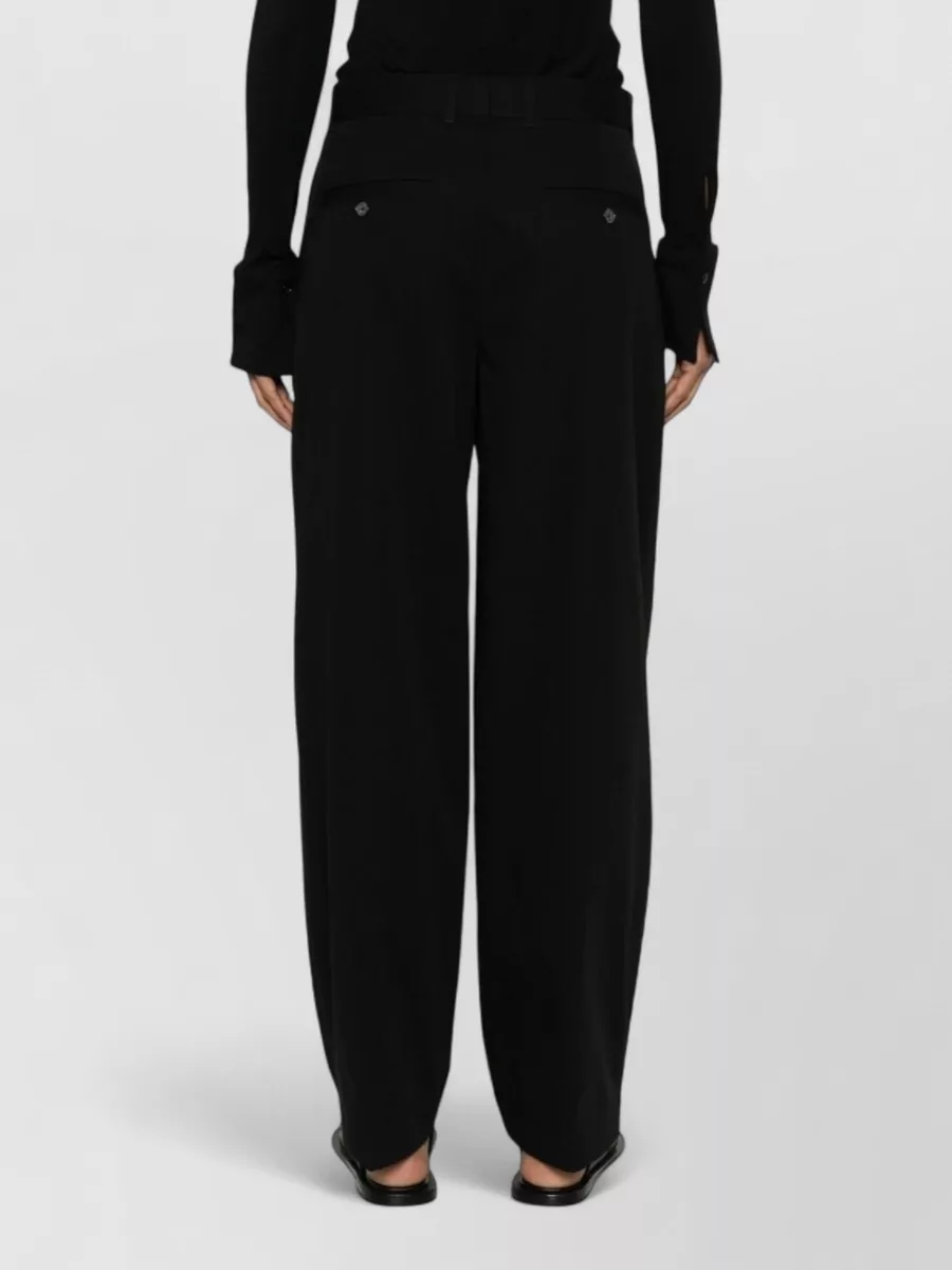 Totême Pleated Wide-Leg Suit Trousers