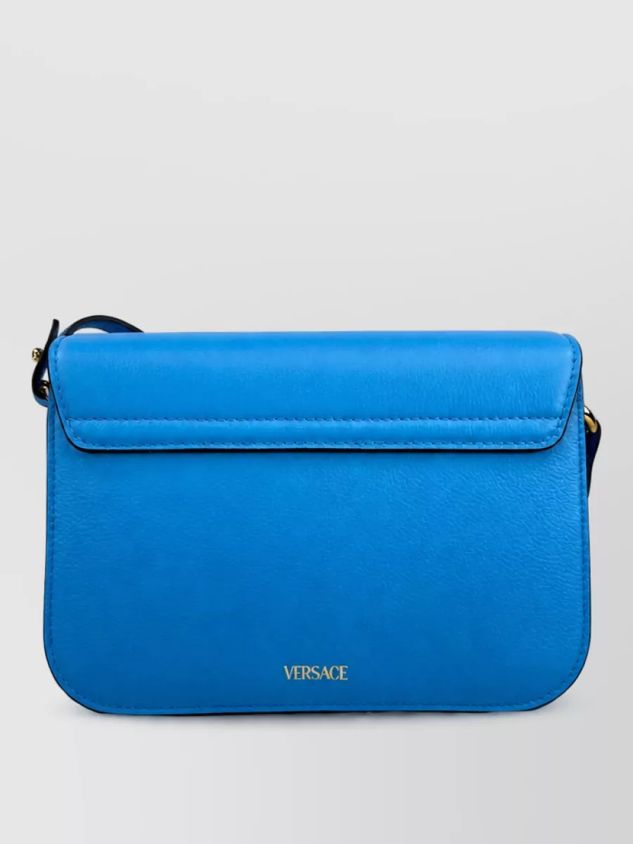Versace la medusa leather shoulder bag