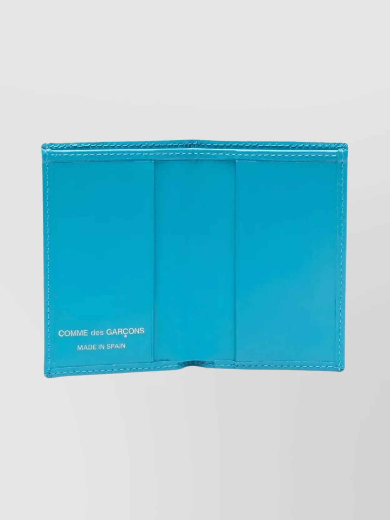 Comme Des Garçons Compact Leather Bi-Fold Wallet Stitch Detailing