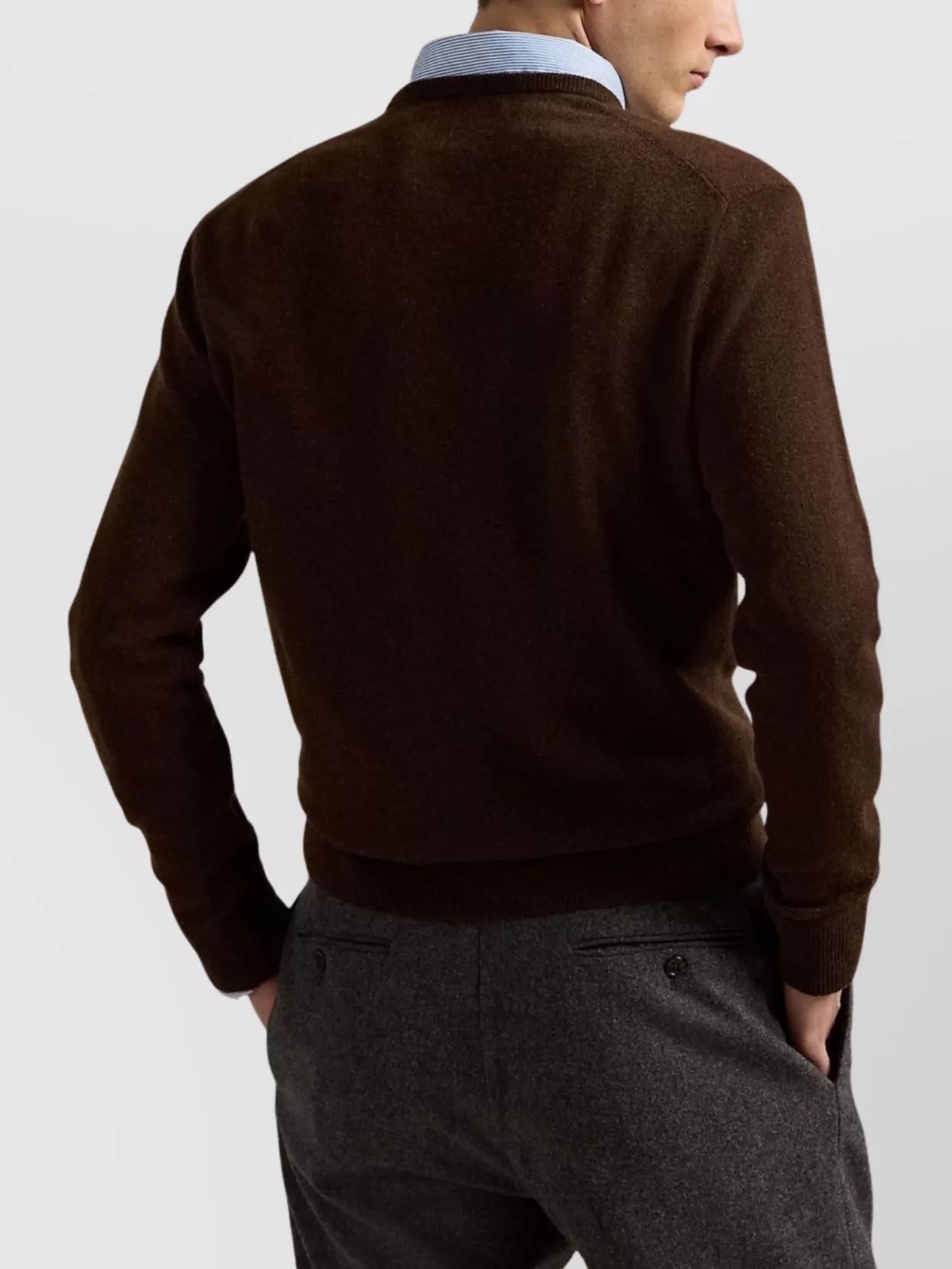 Polo Ralph Lauren Men's Sweaters Ralph Lauren - Ls Cn Pp Long Sleeve Pullover - Brown In Brown