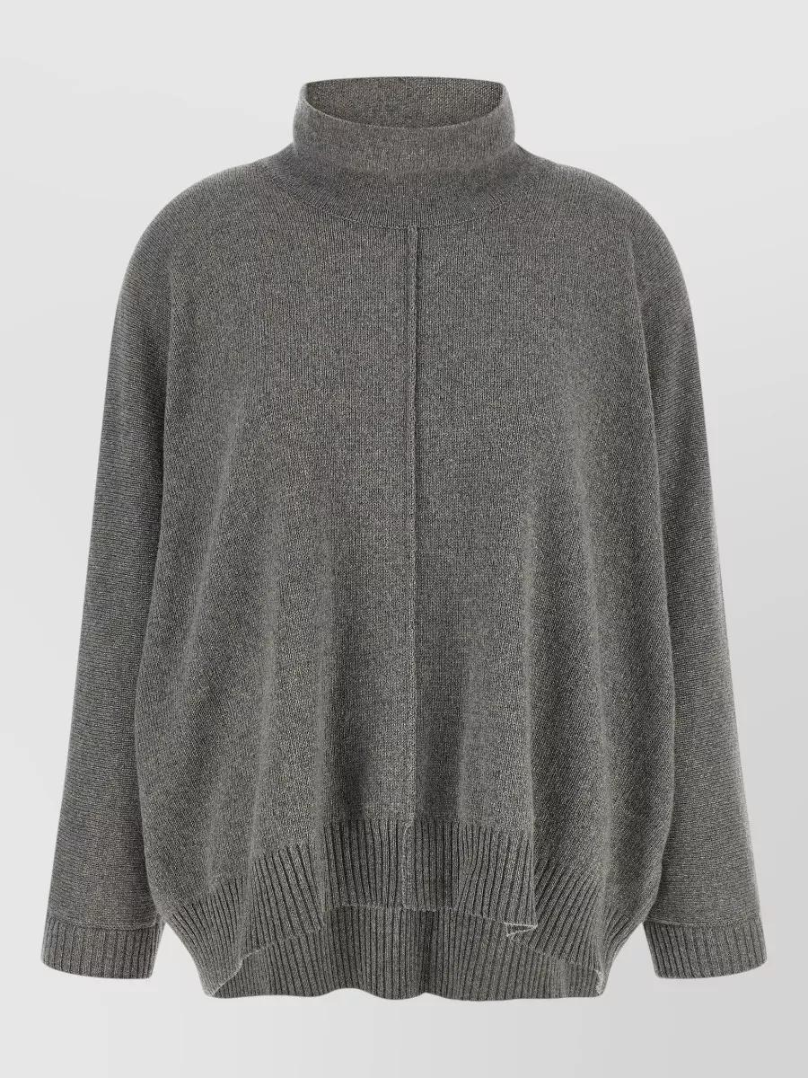 Alberta Ferretti cashmere oversized high neck sweater