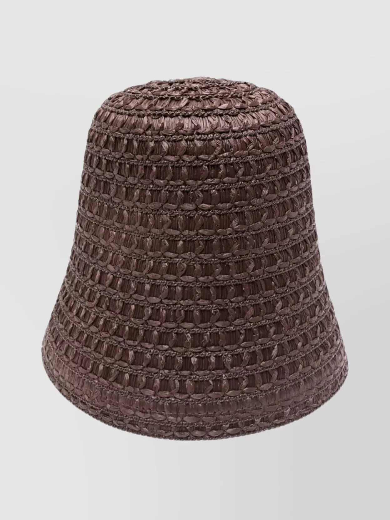 Max Mara Woven Wide Brim Hat For Summer In Brown