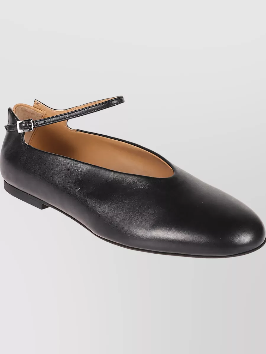 Jil Sander Leather Elyss Ballerina Shoes