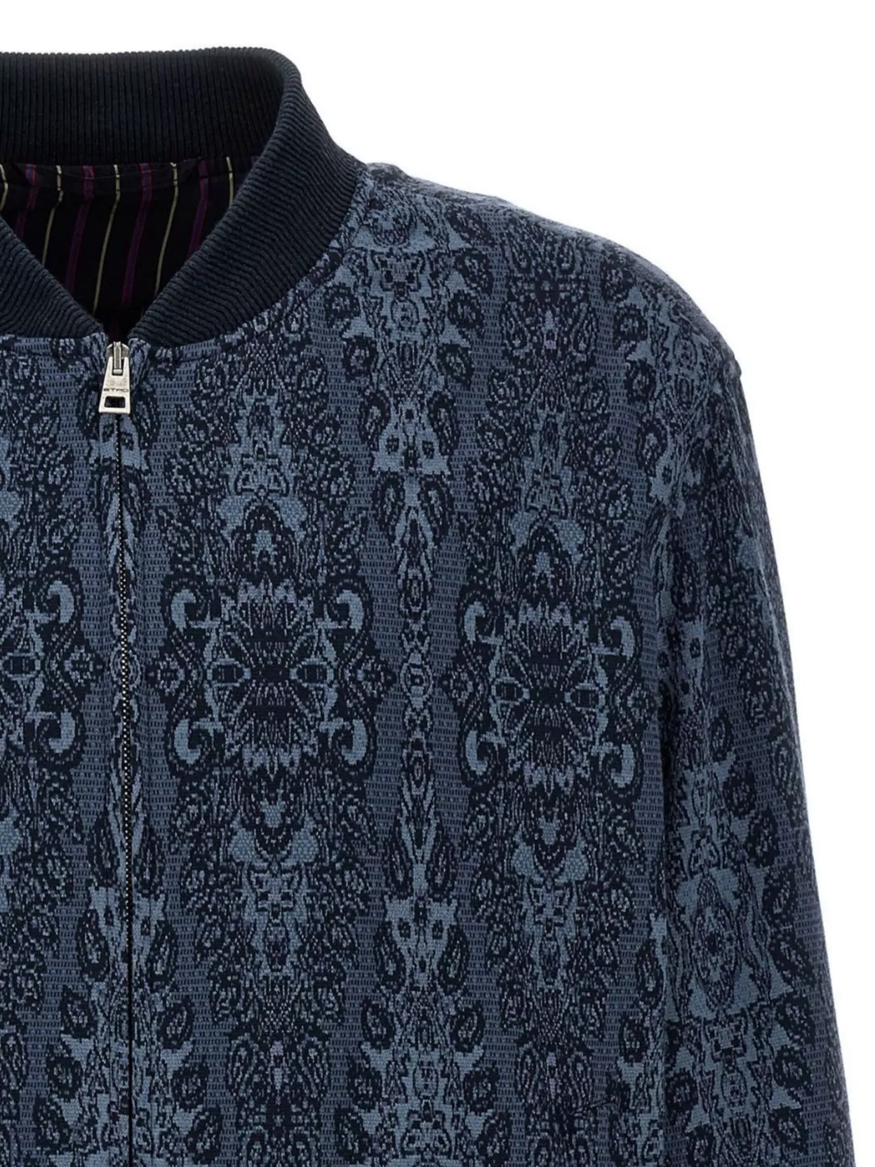 Etro Jacquard Bomber Jacket Casual Jackets And Parka