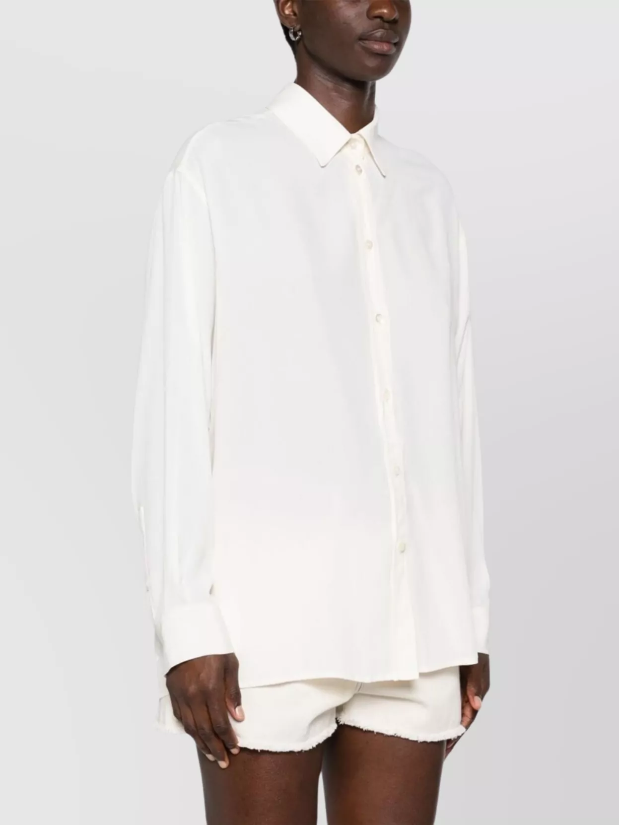 Semicouture Relaxed Fit Shirt Buttoned Cuffs
