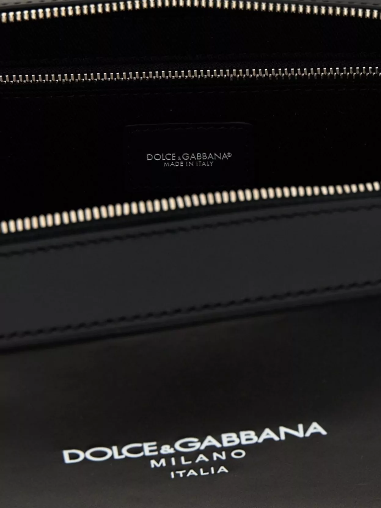 Dolce&Gabbana Brand Logo Adjustable Rectangular Messenger Bag Strap