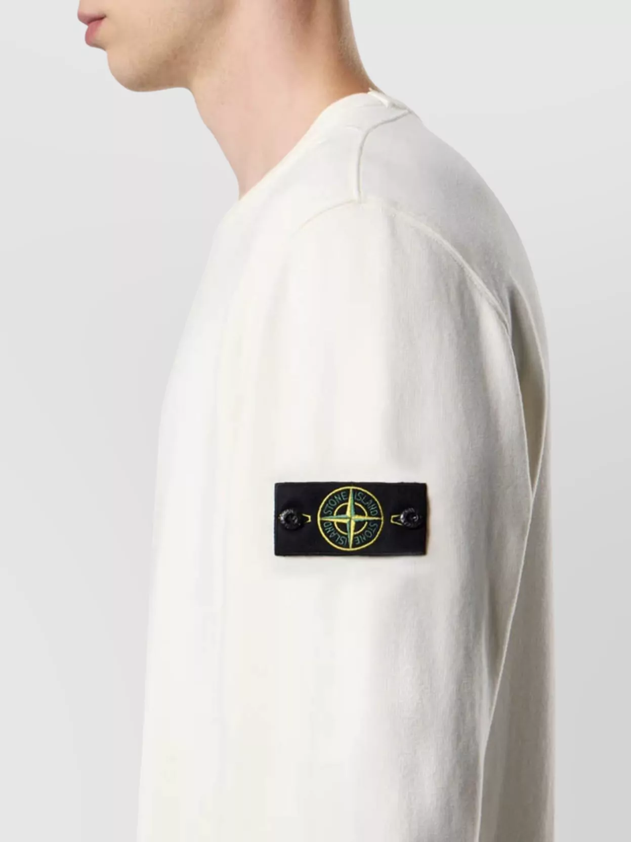 Stone Island Crewneck Sweatshirt Contrasting Stitching