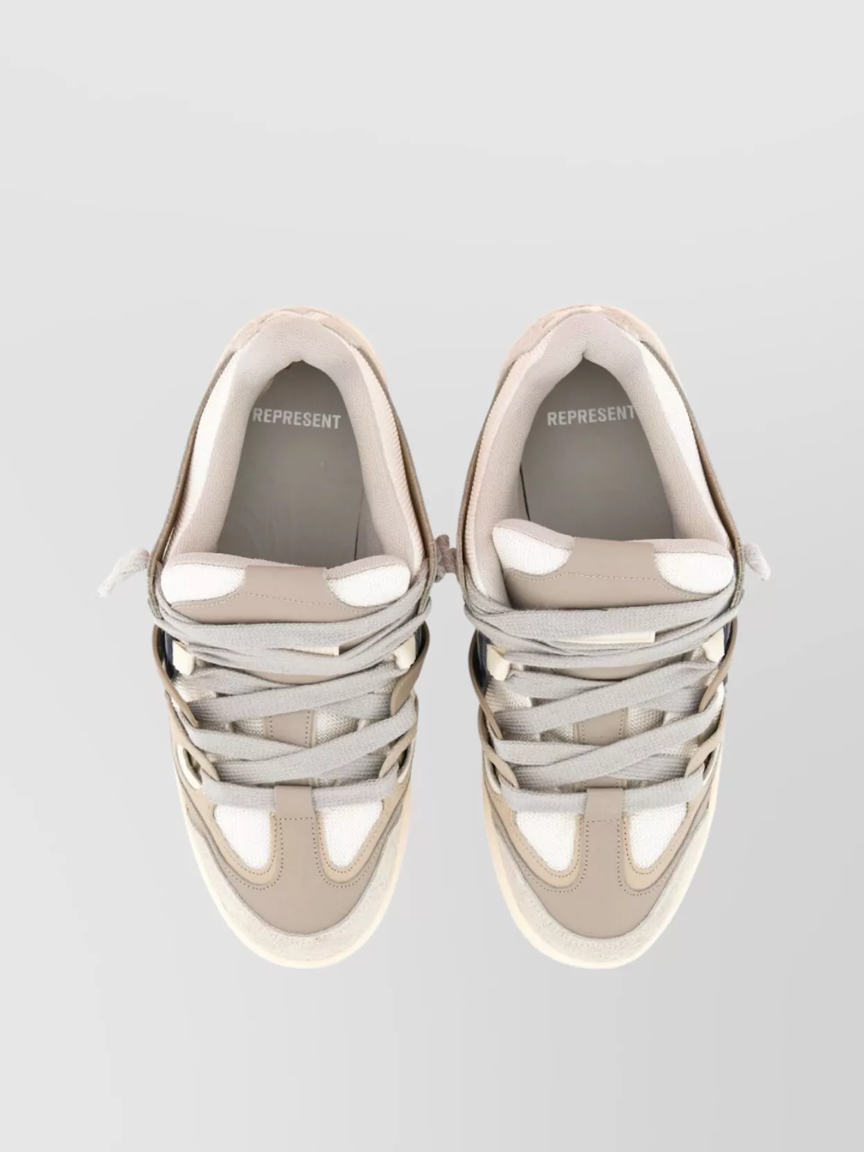Represent Mesh And Suede Rubber Sole Sneaker