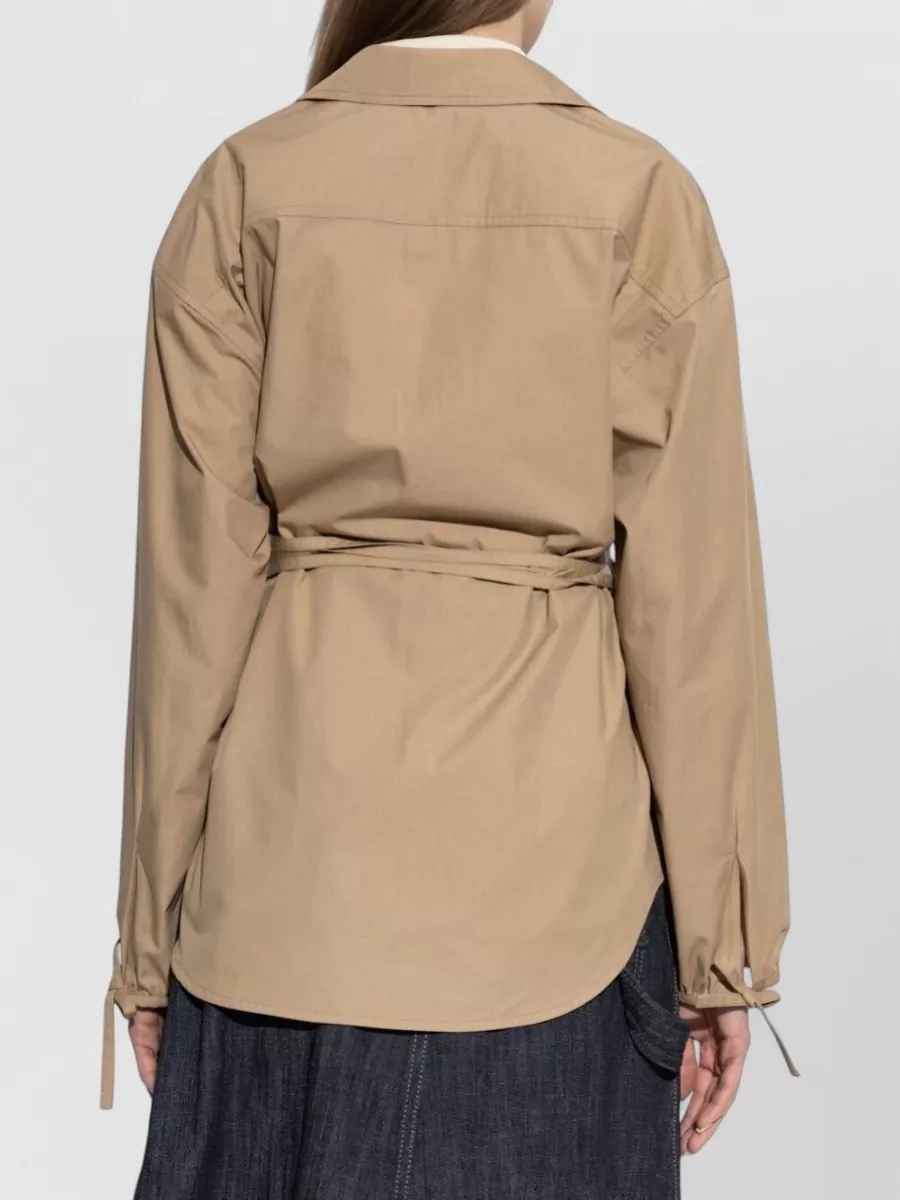 Moncler Cotton Belted Zip Shirt