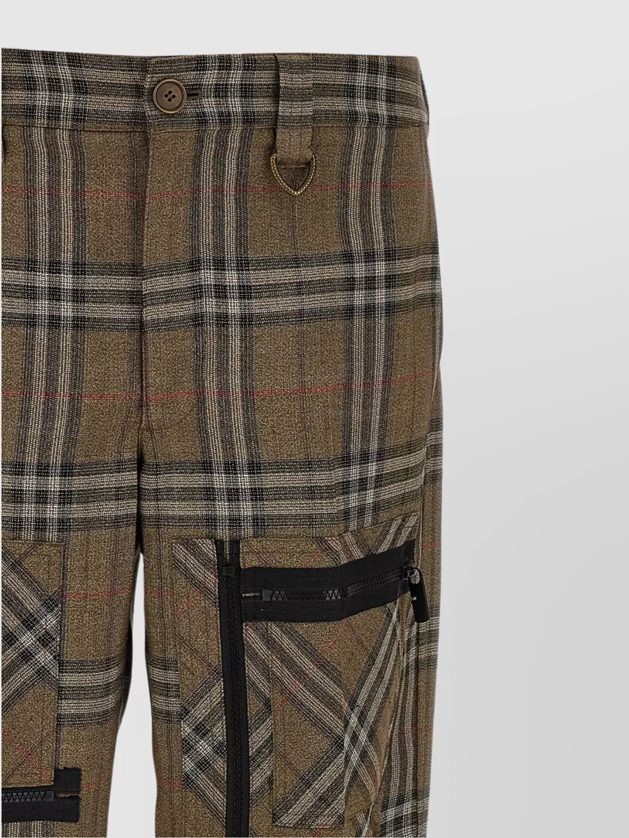 Burberry Cargo Pant With Embroidered Viscose Blend