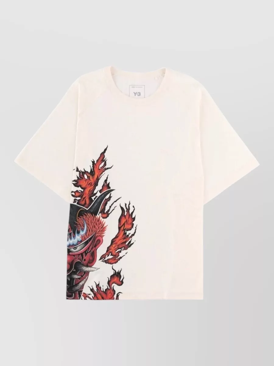 Y-3 cotton printed t-shirt