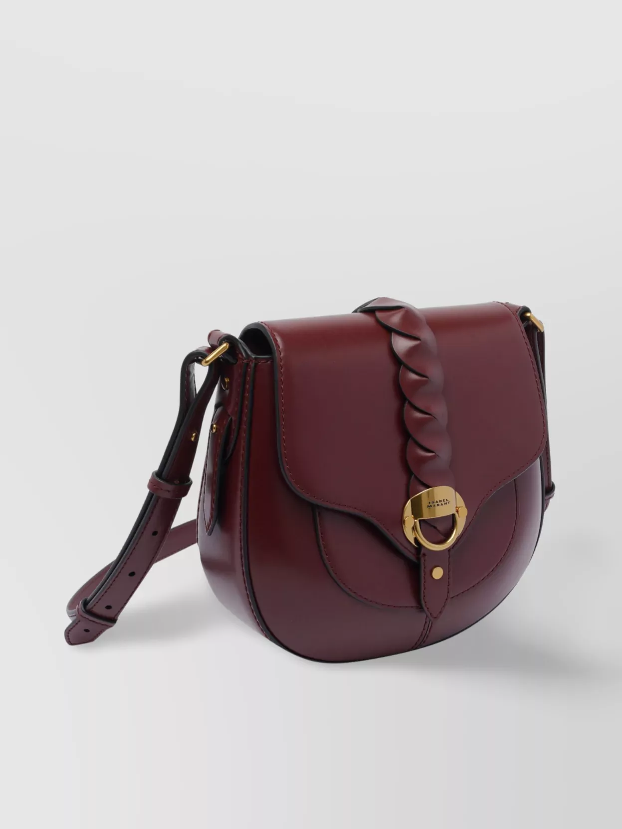 Isabel Marant Crossbody Suede Bag With Adjustable Braided Strap