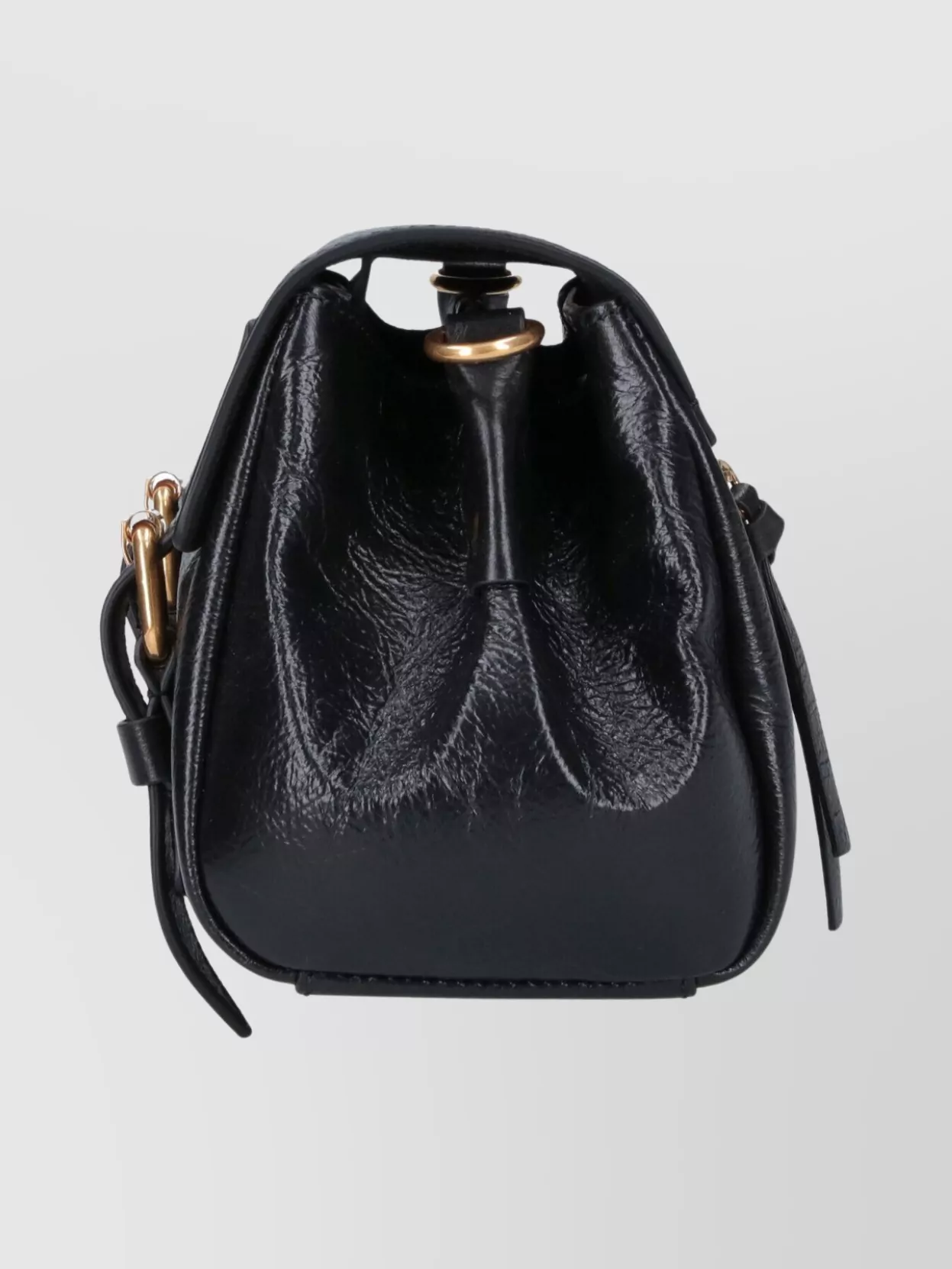 Dries Van Noten Adjustable Strap Shoulder Bag Buckle Detail