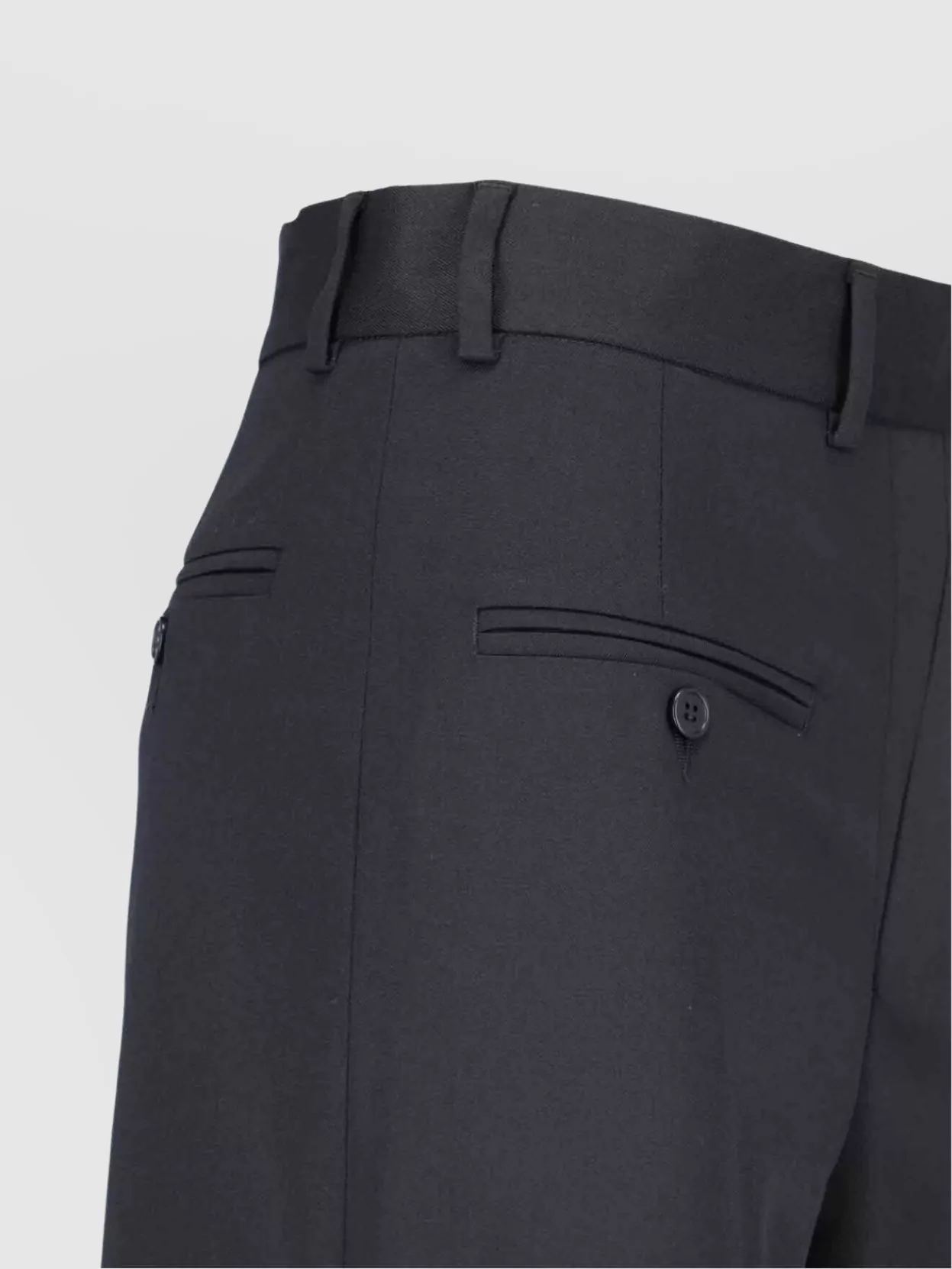Mm6 Maison Margiela Straight Trousers With Belt Loops And Pockets In Black