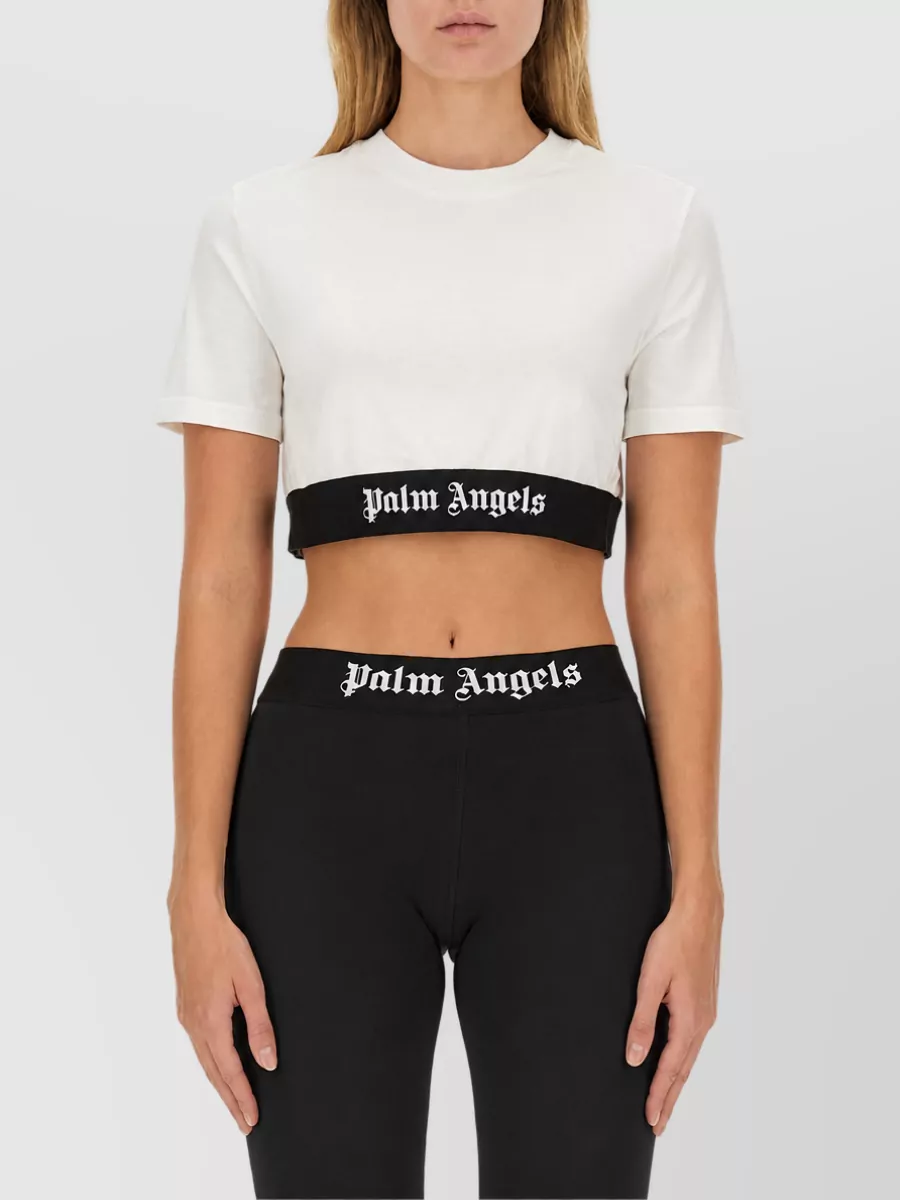 Palm Angels Cotton Logo-Print T-Shirt