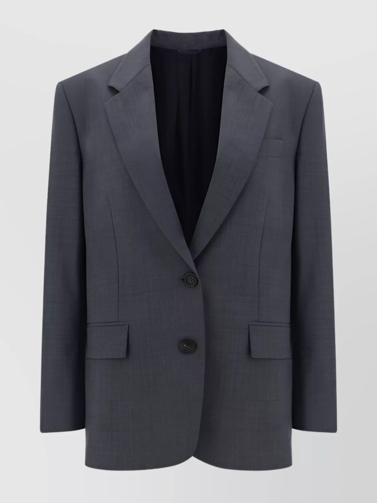 Shop Brunello Cucinelli Structured Wool Blazer Jacket With Back Vent