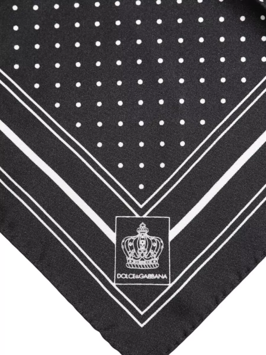Dolce&Gabbana Silk Polka Dot Scarf