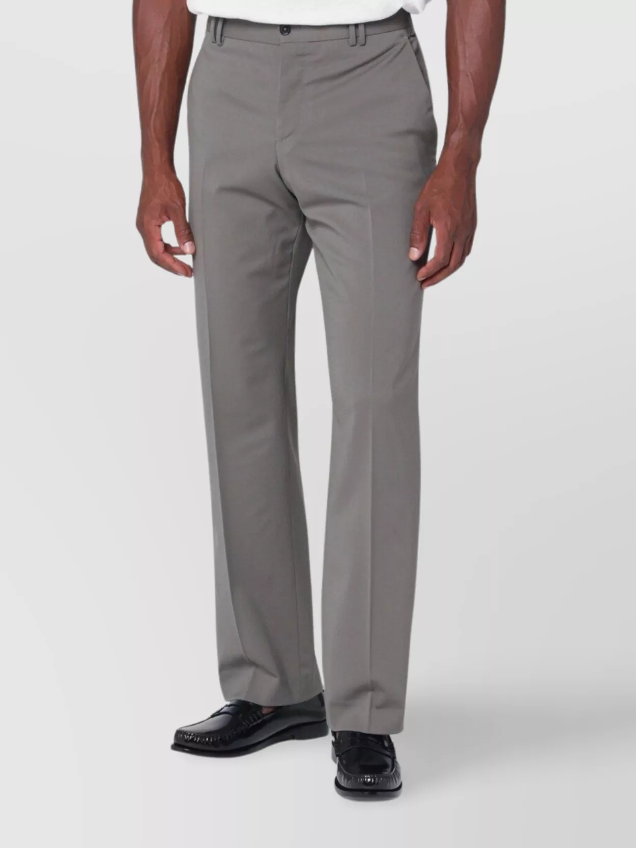 Pt Torino Michael Trousers With Pockets And Loops In Gray