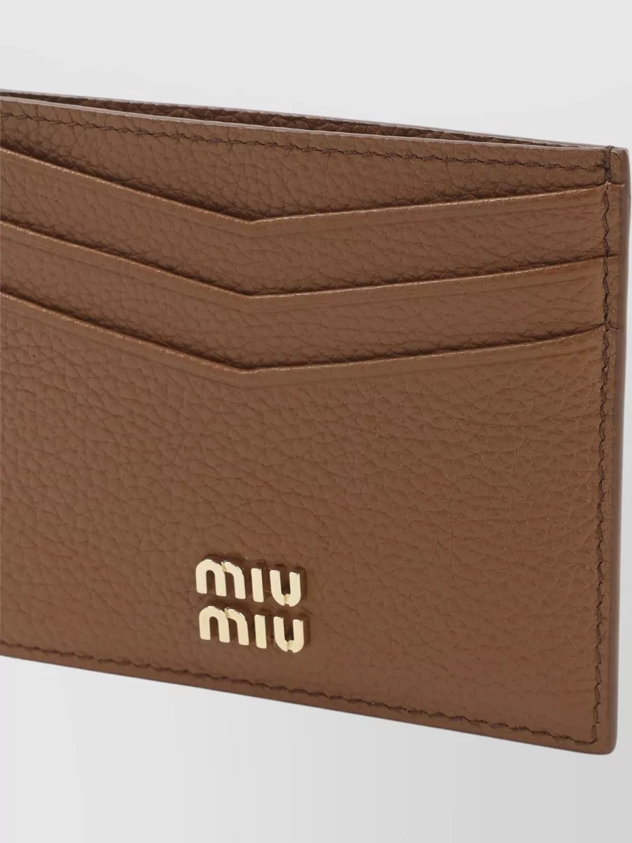 Miu Miu Calf Leather Card Holder