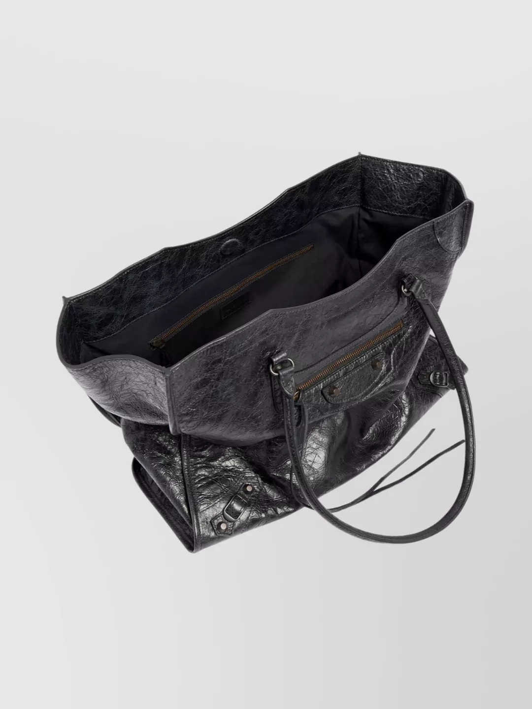 Balenciaga Urban Leather Tote Zip Pocket
